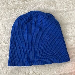 Classic Women's Ribbed Knit Beanie - Blue